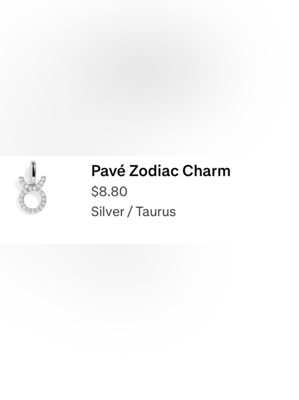 Wear Felicity - Pavé Taurus Zodiac Charm - Silver